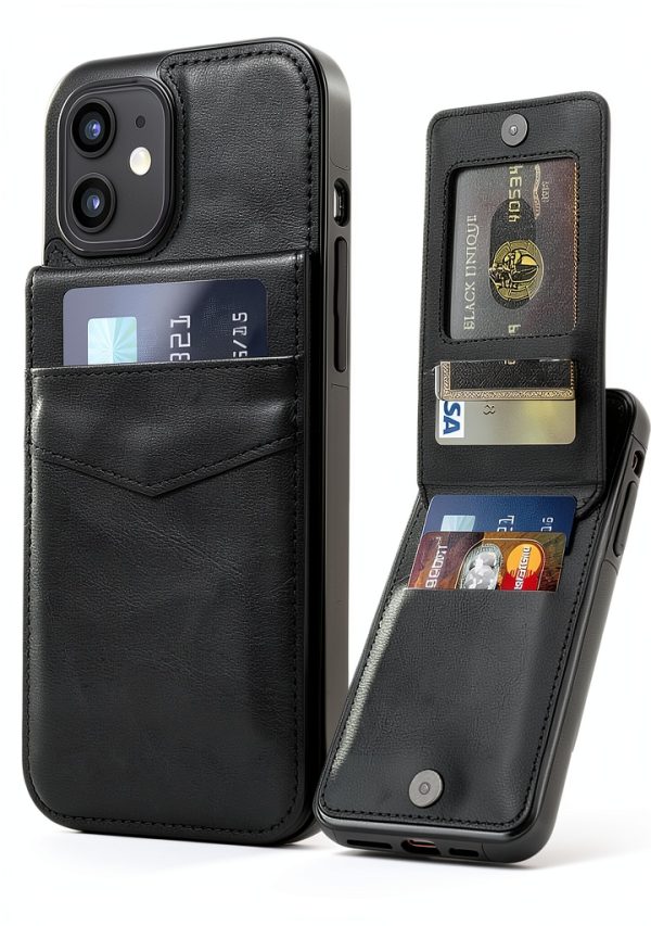 Entronix Leather Wallet Case iPhone 12 Protection Stand-0