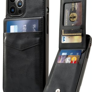 Entronix Leather Wallet Case iPhone 15 Pro Black Navy-0