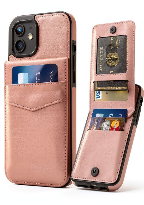 Entronix Leather Wallet Case iPhone 12 Protection Stand-1