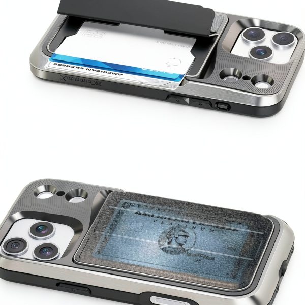 Vena iPhone 17 Pro Max Magnetic Wallet Case Black Blue-4