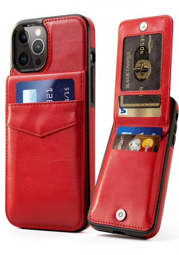 Entronix iPhone 14 Pro Max Leather Wallet Case Stand-2