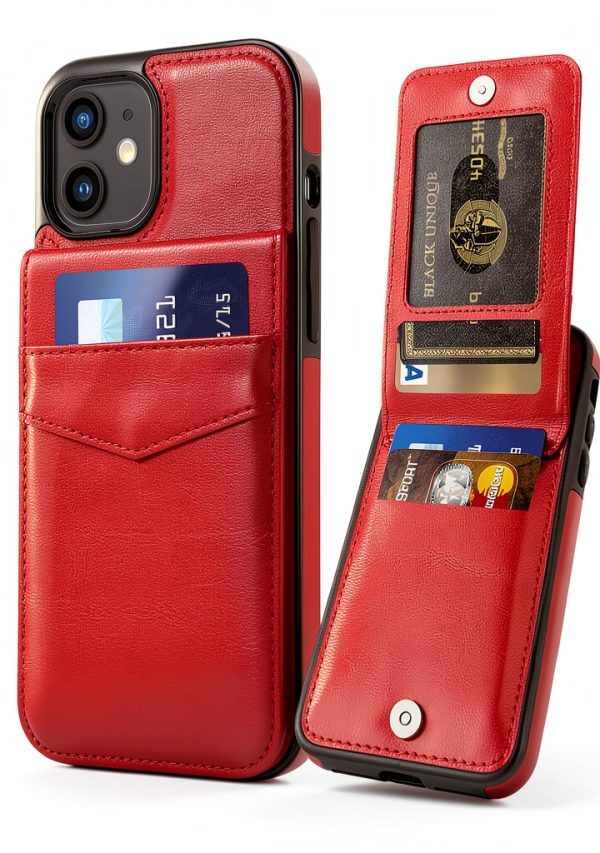 Entronix Leather Wallet Case iPhone 12 Protection Stand-2