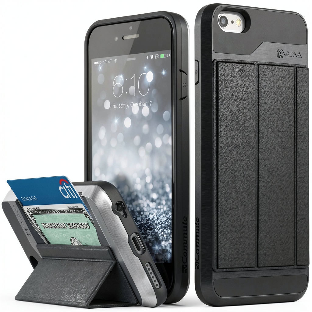 VENA vCommute wallet case showing card storage and phone protection