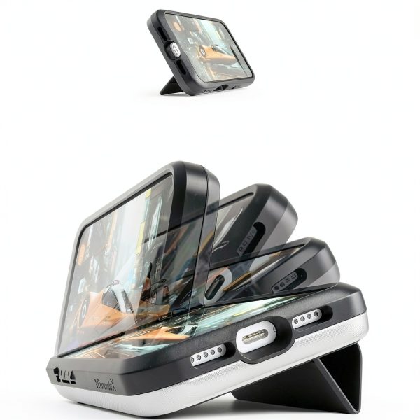 Vena iPhone 17 Pro Max Magnetic Wallet Case Black Blue-6