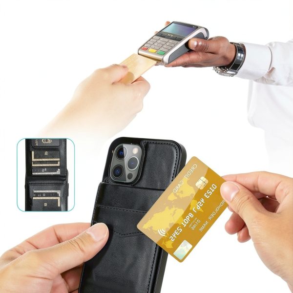 Entronix Leather Wallet Case iPhone 16 Pro Max Protection-3