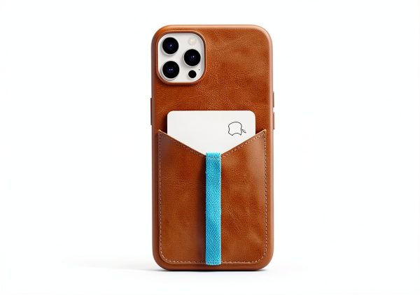 Leather iPhone Card Holder Case Premium Full Grain Wallet-1