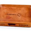 Leather iPhone Card Holder Case Premium Full Grain Wallet-4