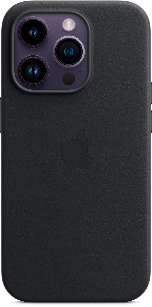 Apple Leather Case with MagSafe for iPhone 14 Pro Protection-0