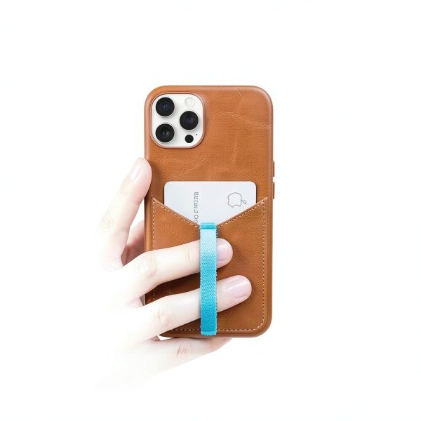 Leather iPhone Card Holder Case Premium Full Grain Wallet-2