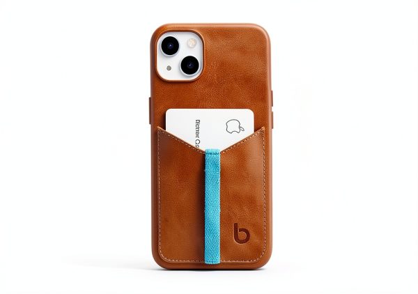 Leather iPhone Card Holder Case Premium Full Grain Wallet-3
