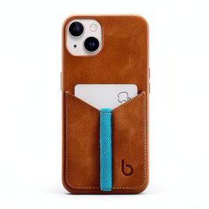 Leather iPhone Card Holder Case Premium Full Grain Wallet-0