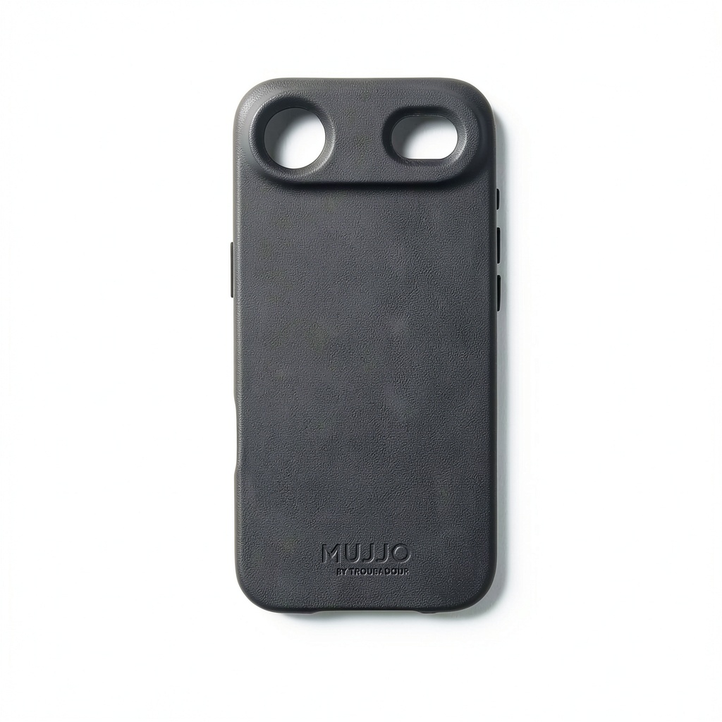 Mujjo Full Leather Case showcasing fine-grain Danish calfskin texture