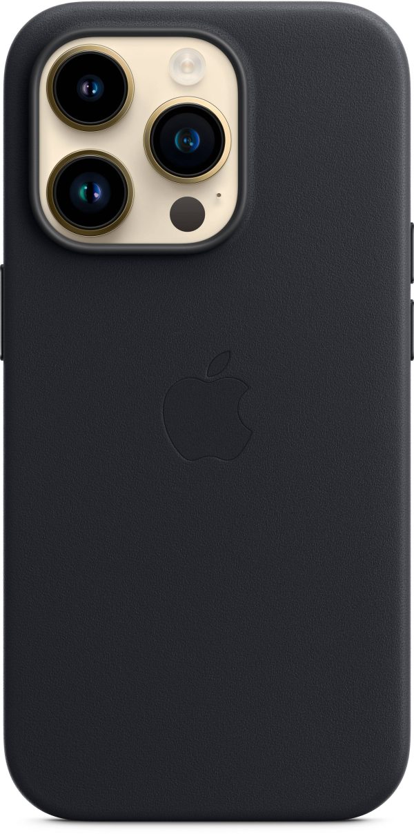 Apple Leather Case with MagSafe for iPhone 14 Pro Protection-1